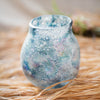 Blue Bubble Hand Blown Glass Vase - RusticReach