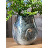 Blue Bubble Hand Blown Glass Vase - RusticReach