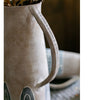 Blue Handpainted Terracotta Vase Jar - RusticReach