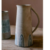 Blue Handpainted Terracotta Vase Jar - RusticReach