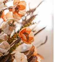 Orange Poppy in the Wild Designers Artificial Flower Bouquet 24" Tall