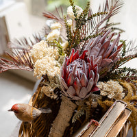 Rust Red Protea Designers Artificial Bouquet 23" Tall