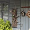 Brown Canvas Hanging Wall Storage for Garden Tools - RusticReach