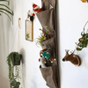 Brown Canvas Hanging Wall Storage for Garden Tools - RusticReach