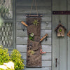 Brown Canvas Hanging Wall Storage for Garden Tools - RusticReach