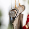 Brown Canvas Hanging Wall Storage for Garden Tools - RusticReach