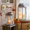 Glass Metal Lantern Candle Holder - RusticReach