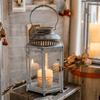 Glass Metal Lantern Candle Holder - RusticReach