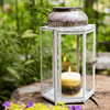 Glass Metal Lantern Candle Holder - RusticReach