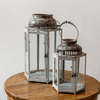 Glass Metal Lantern Candle Holder - RusticReach
