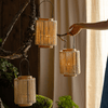 Portable Lantern Candle Holder Rope Paper Lantern - RusticReach