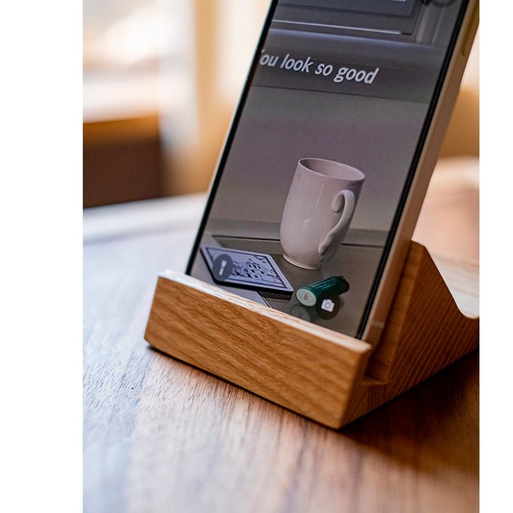 Solid Wood Cellphone Stand Desktop Stand - RusticReach
