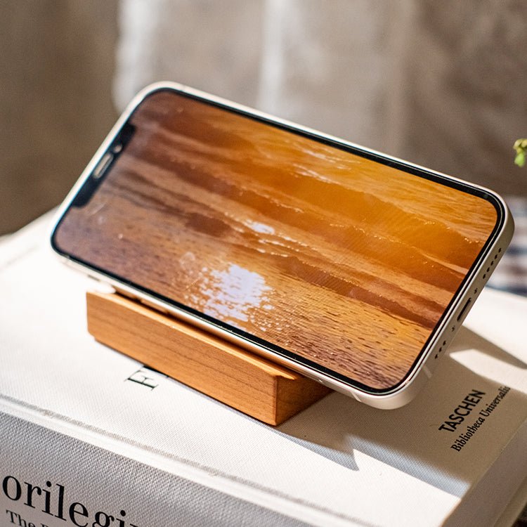 Solid Wood Cellphone Stand Desktop Stand - RusticReach