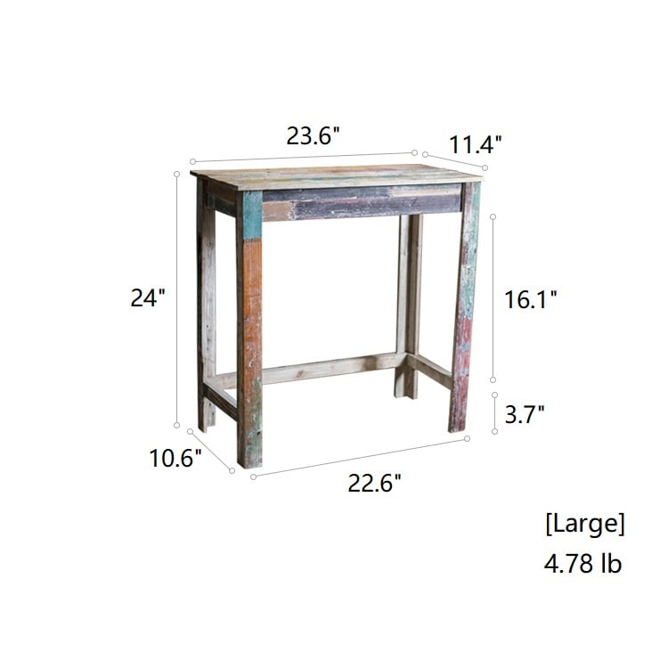 Colorful Solidwood Plant Stand Side Table - RusticReach