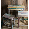 Colorful Solidwood Plant Stand Side Table - RusticReach