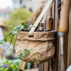 Craft Paper Bag Style Concrete Hanging Pot - RusticReach