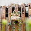 Craft Paper Bag Style Concrete Hanging Pot - RusticReach