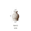Carved Floral Vase in White - RusticReach