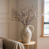 Carved Floral Vase in White - RusticReach
