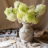 Carved Floral Vase in White - RusticReach