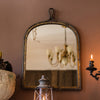 Antique Style Dark Iron Mirror - RusticReach
