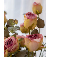 Dry Flower Dry Rose Stem in Pink 23" Tall