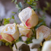 Artificial Faux Silk Flower Dry Rose Stem White or Yellow 23" Tall - RusticReach