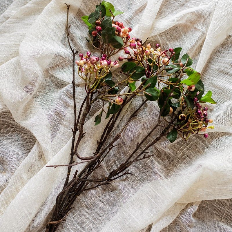 Rose Purple Elder Flower Leaf Bunch 22" Tall - RusticReach