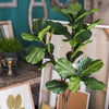 Artificial Tree Fiddle Leaf Tree In Pot - RusticReach