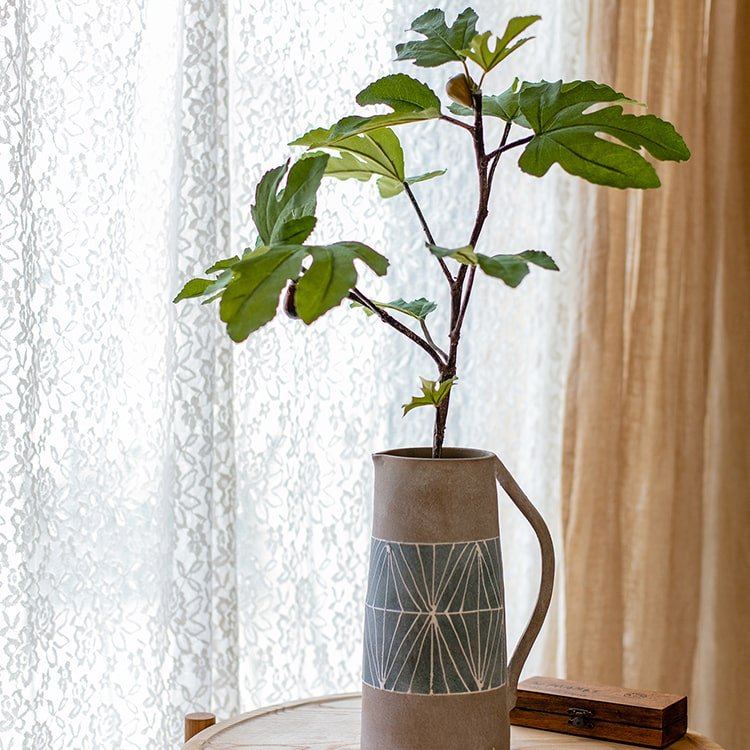 Artificial Faux Fig Leaf Stem - RusticReach