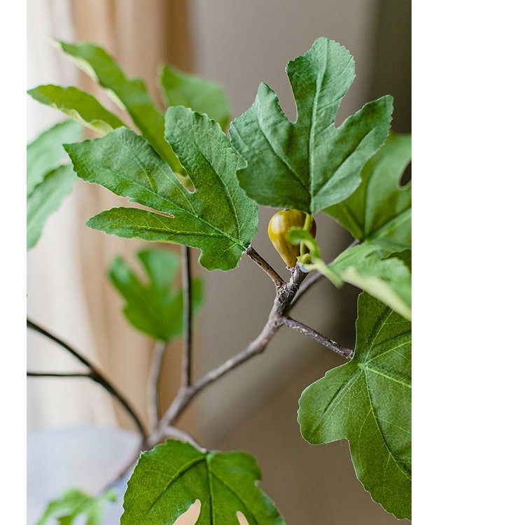 Artificial Faux Fig Leaf Stem - RusticReach