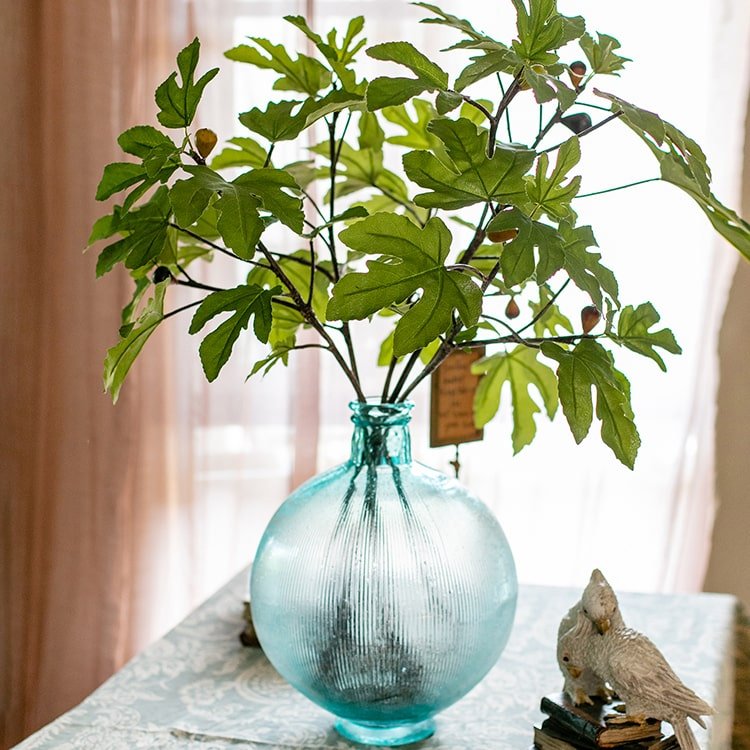 Artificial Faux Fig Leaf Stem - RusticReach