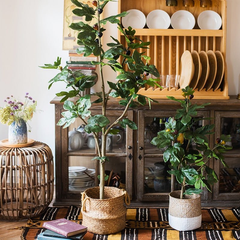 artificial house tree plants Artificial Fig Tree , Faux Fig Tree – RusticReach