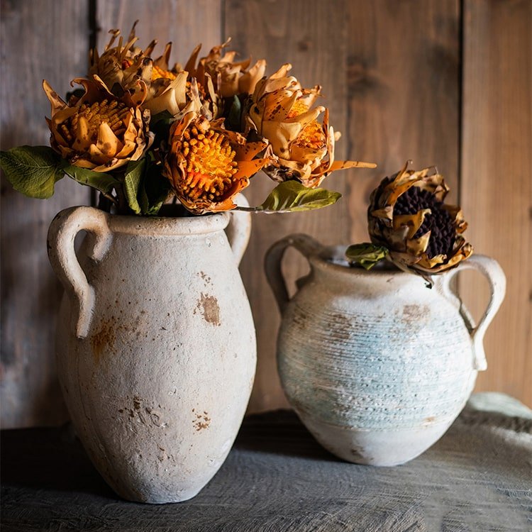 Artificial Flannel Sunflower Stem - RusticReach