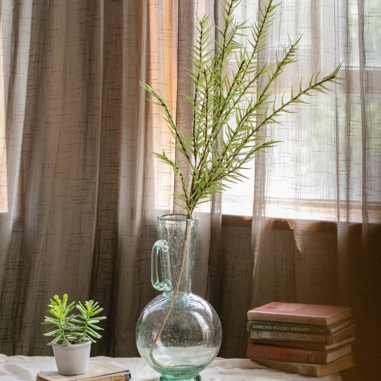 Artificial Faux Flax Grass Stem in Green 48" Tall - RusticReach