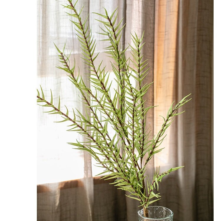 Artificial Faux Flax Grass Stem in Green 48" Tall - RusticReach