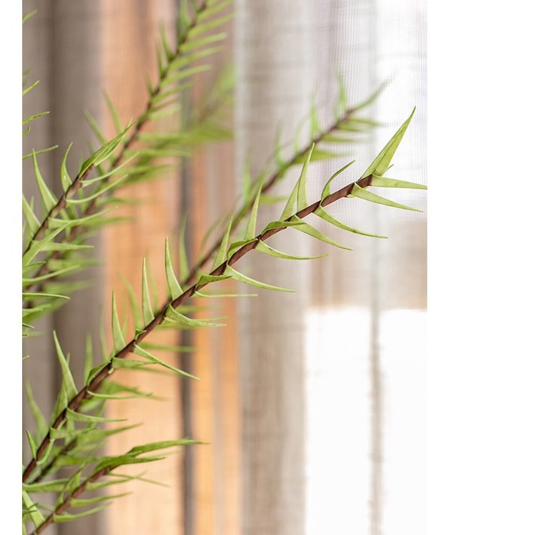 Artificial Faux Flax Grass Stem in Green 48" Tall - RusticReach