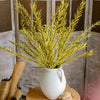 Artificial Flax Grass Stem in Yellow 46" Tall Faux - RusticReach
