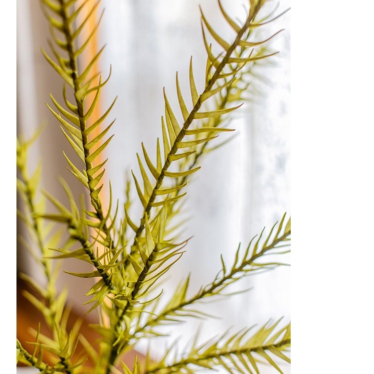 Artificial Flax Grass Stem in Yellow 46" Tall Faux - RusticReach