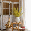 Artificial Flax Grass Stem in Yellow 46" Tall Faux - RusticReach