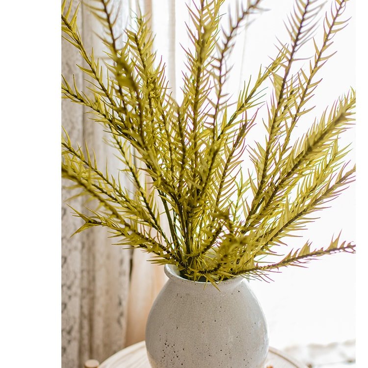 Artificial Flax Grass Stem in Yellow 46" Tall Faux - RusticReach