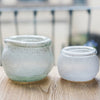 Hand Blown Glass Foggy Glass Vase - RusticReach