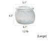 Hand Blown Glass Foggy Glass Vase - RusticReach