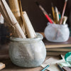 Hand Blown Glass Foggy Glass Vase - RusticReach