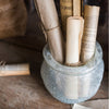 Hand Blown Glass Foggy Glass Vase - RusticReach