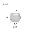 Hand Blown Glass Foggy Glass Vase - RusticReach