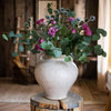 Large French Country White Ceramic Flower Vase - RusticReach