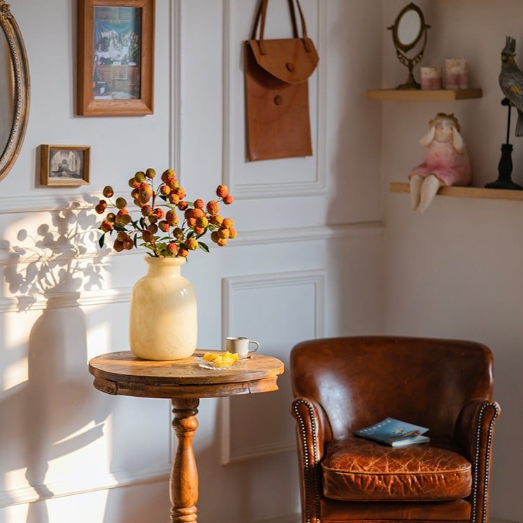 Artificial Fruit Lychee Stem 27" Tall Silk Plant - RusticReach