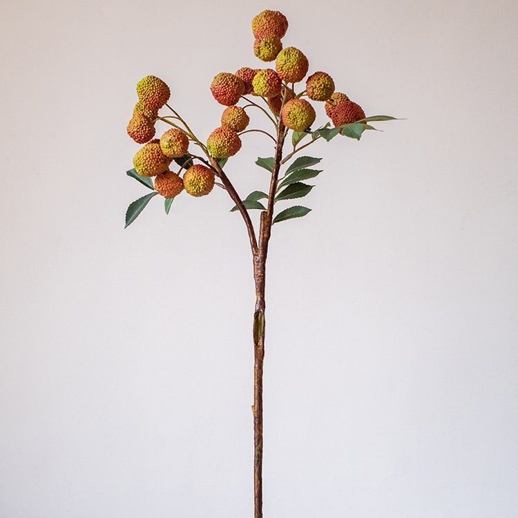 Artificial Fruit Lychee Stem 27" Tall Silk Plant - RusticReach