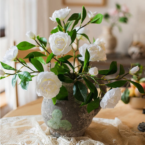 Faux Silk Gardenia Flower Stem 22 Tall – RusticReach